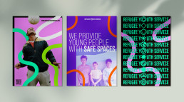 Me And You Create Graphic Design Refugee Youth Service Branding Promotion Poster Series