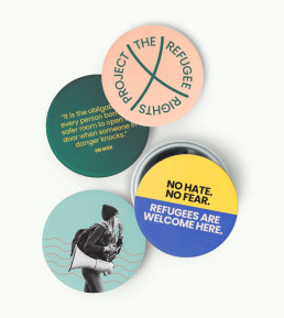 The Refugee Rights Project badges